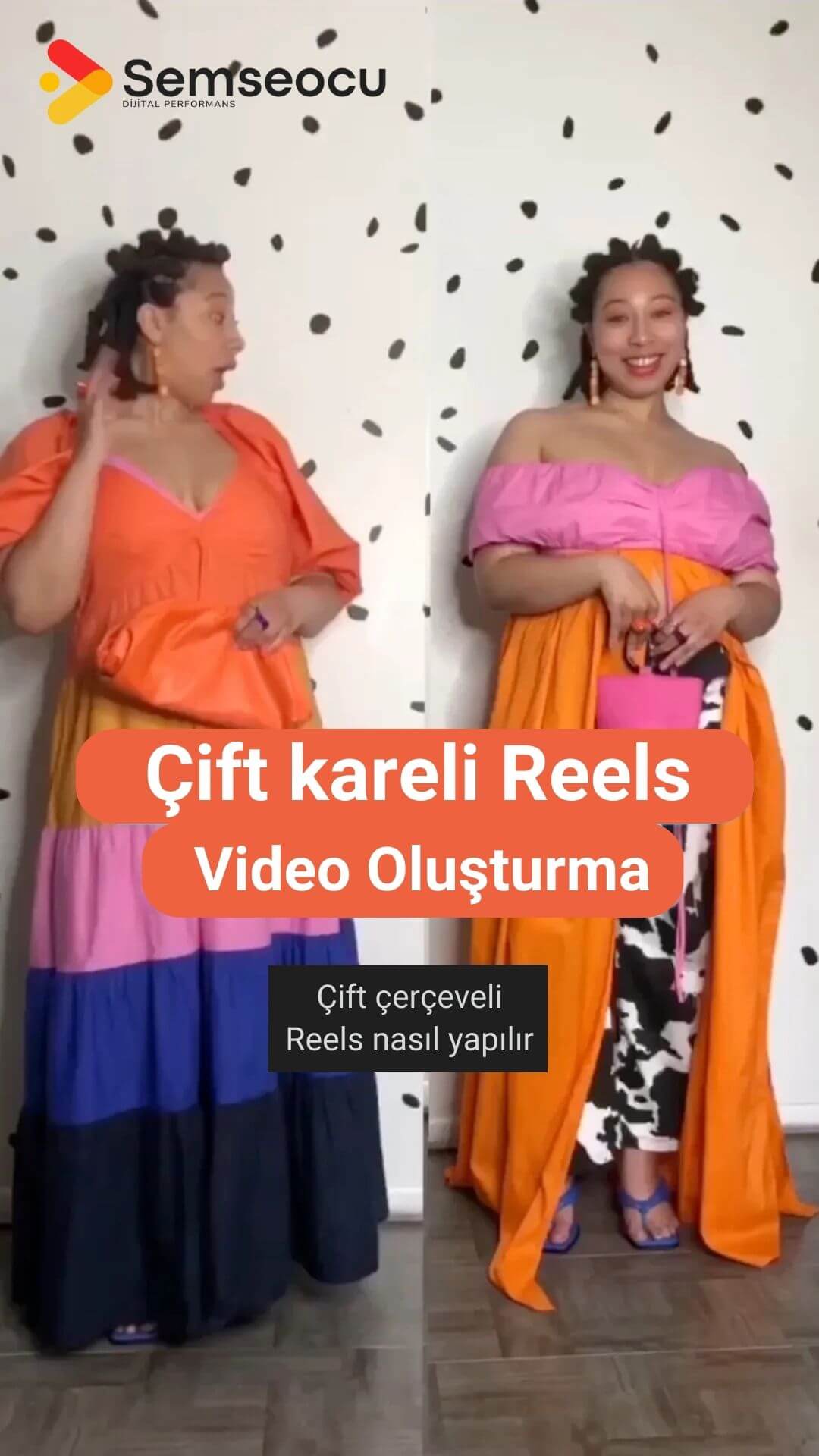 Çift çerceveli Reels Video Oluşturma